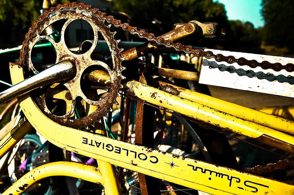 clean rust off bike chain