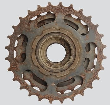 clean rust off bike chain
