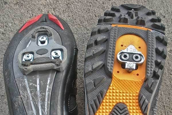 different types of cycling cleats