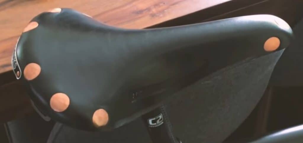 brooks saddle on road bike