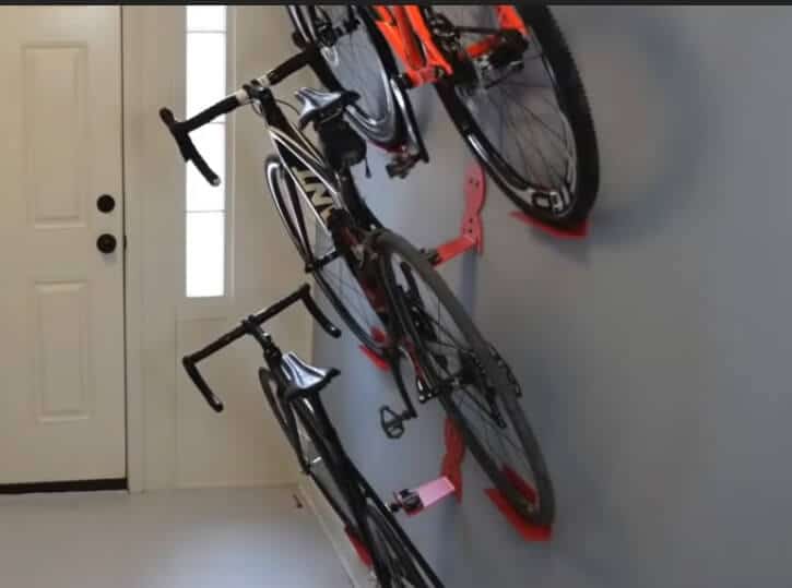 a frame mounted bike rack
