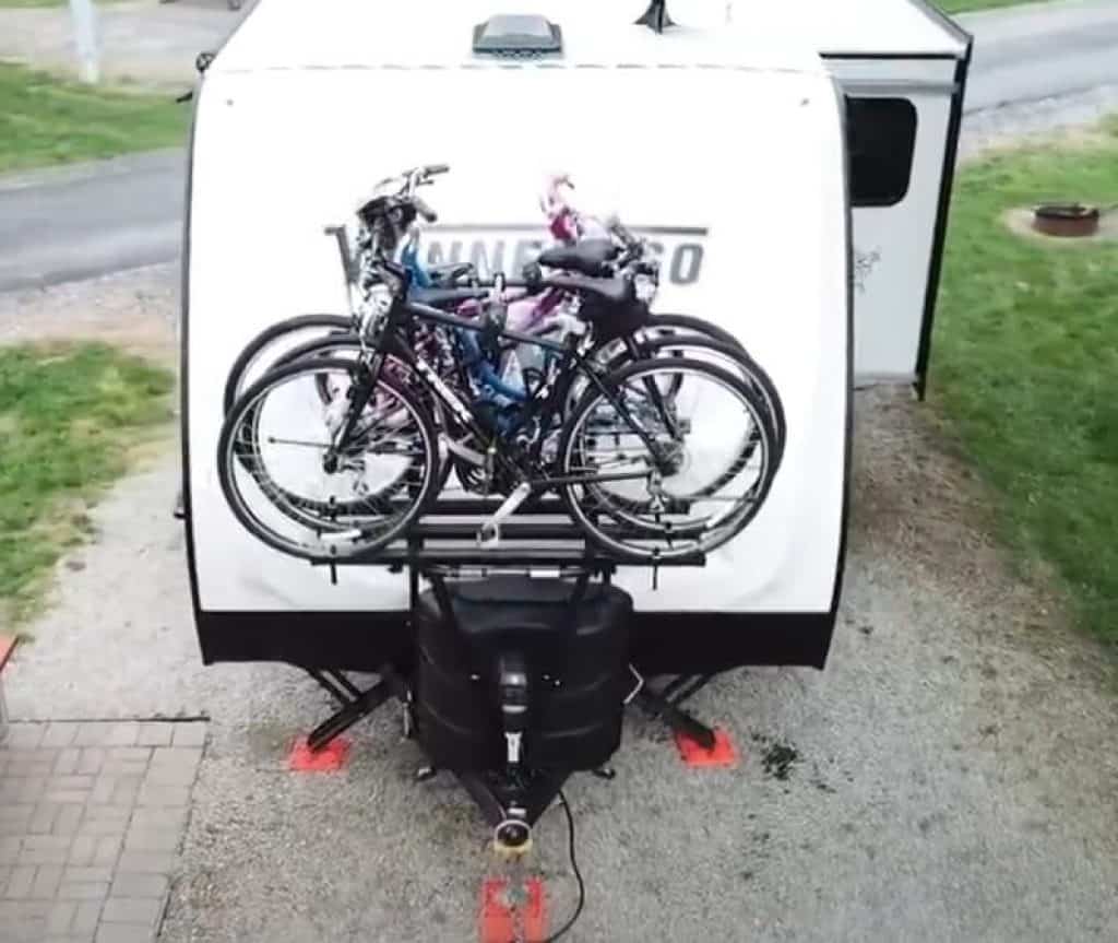 travel trailer 4 bike rack