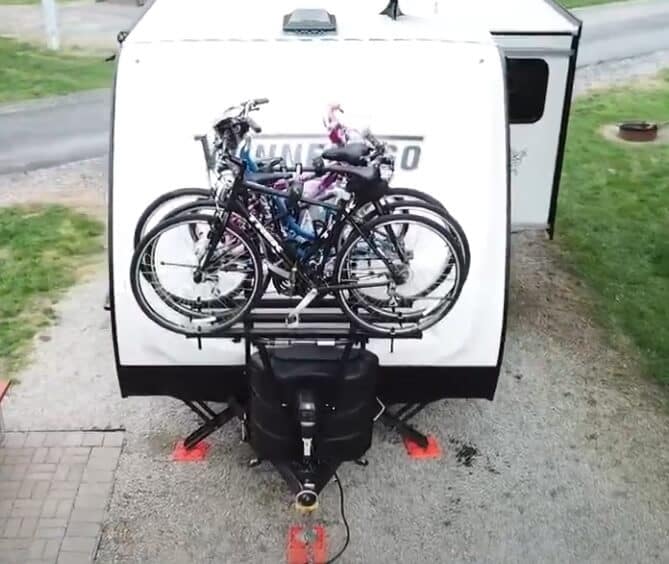 travel trailer bike rack