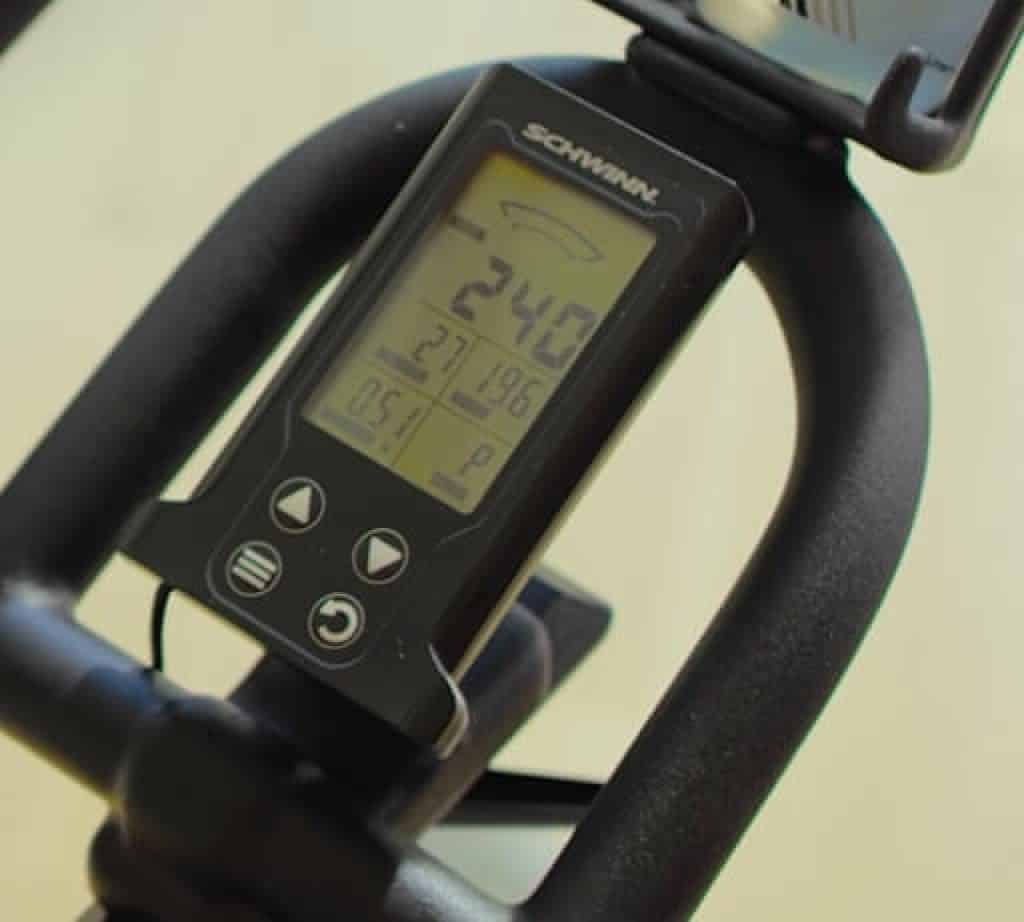 spin bike with rpm monitor